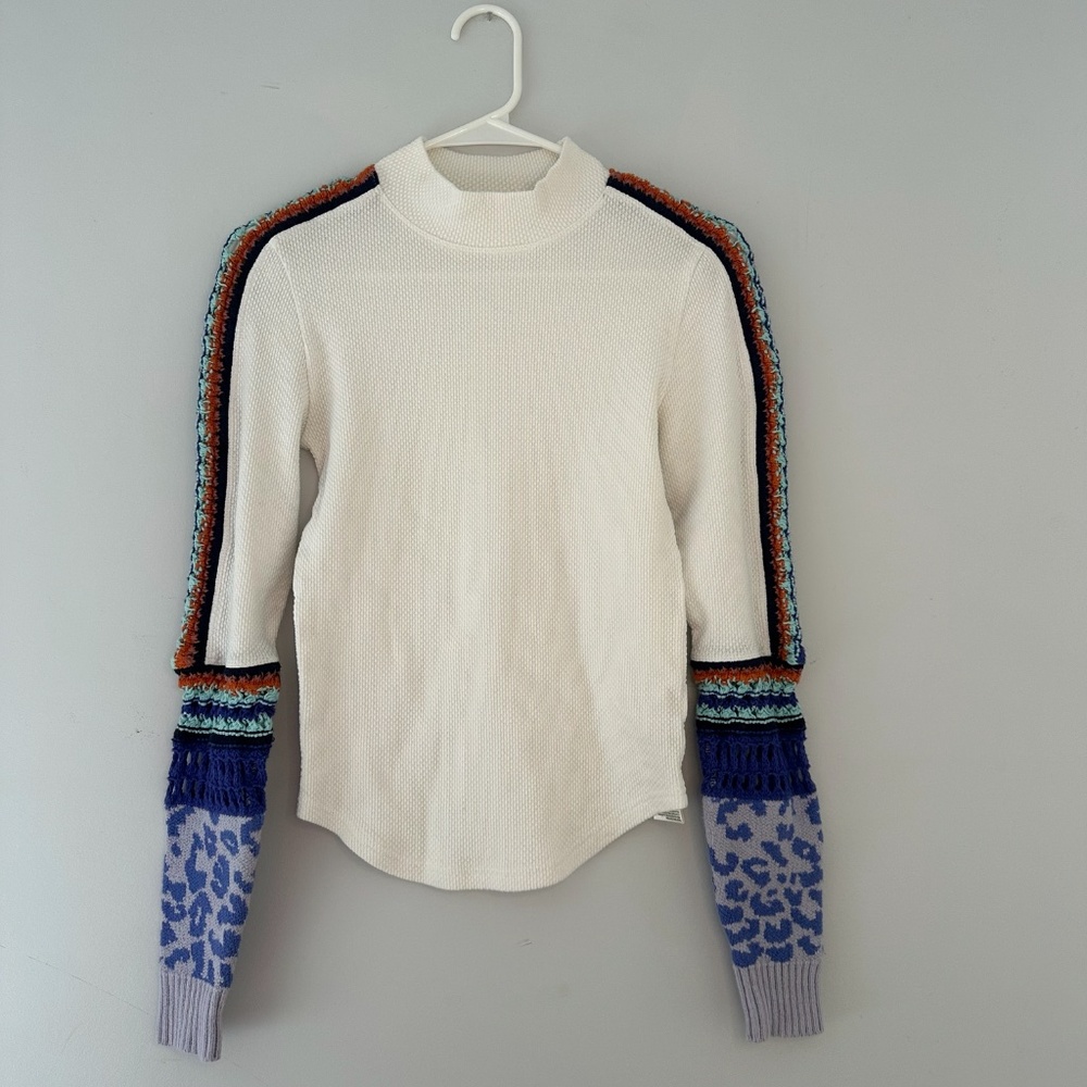 Free People Funky Sleeve Top